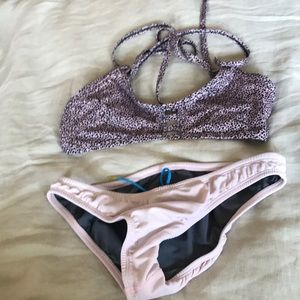 JOLYN bottoms and cheetah top swimsuit set
